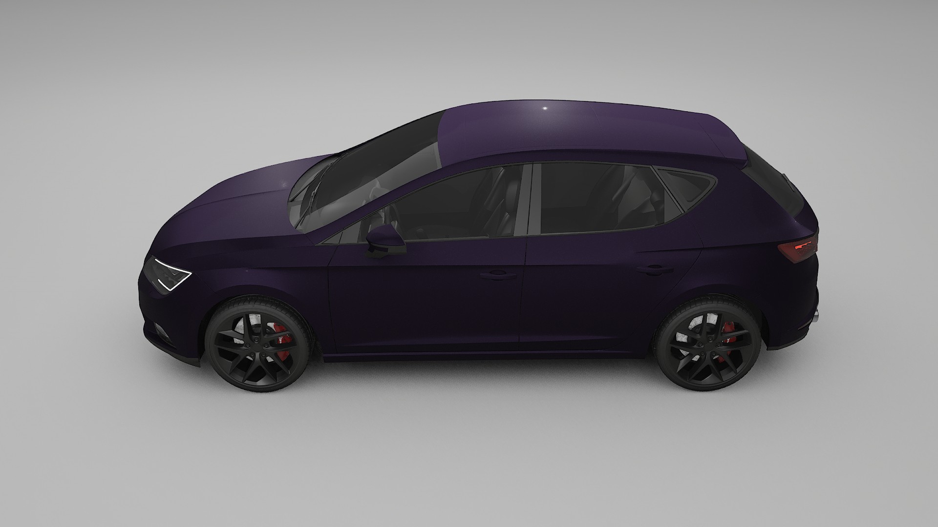 Seat Leon FR 5F TPU Paint Protection Film | VIOLET Color Change PPF Full Pre-Cut Kit