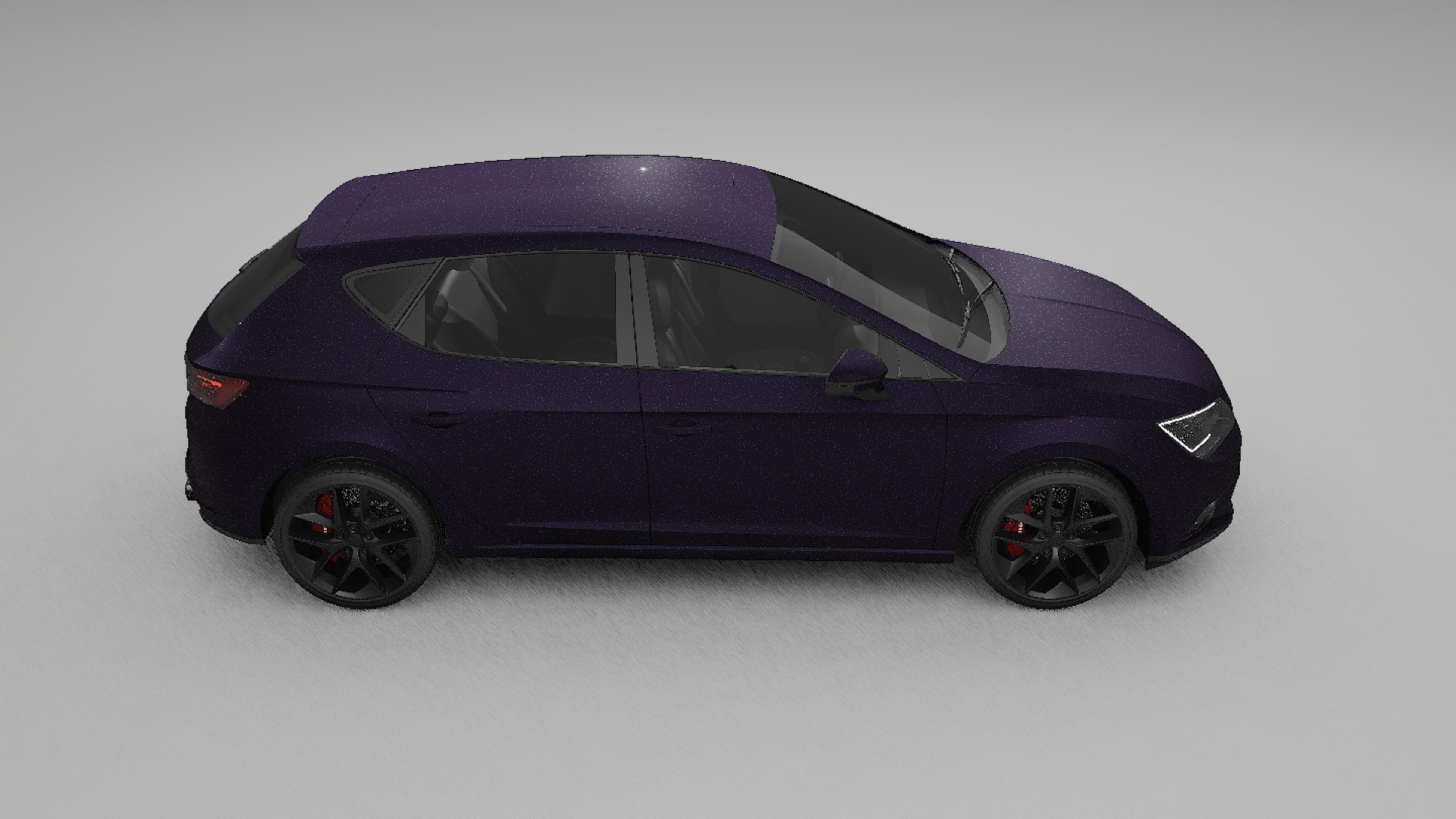 Seat Leon FR 5F TPU Paint Protection Film | VIOLET Color Change PPF Full Pre-Cut Kit