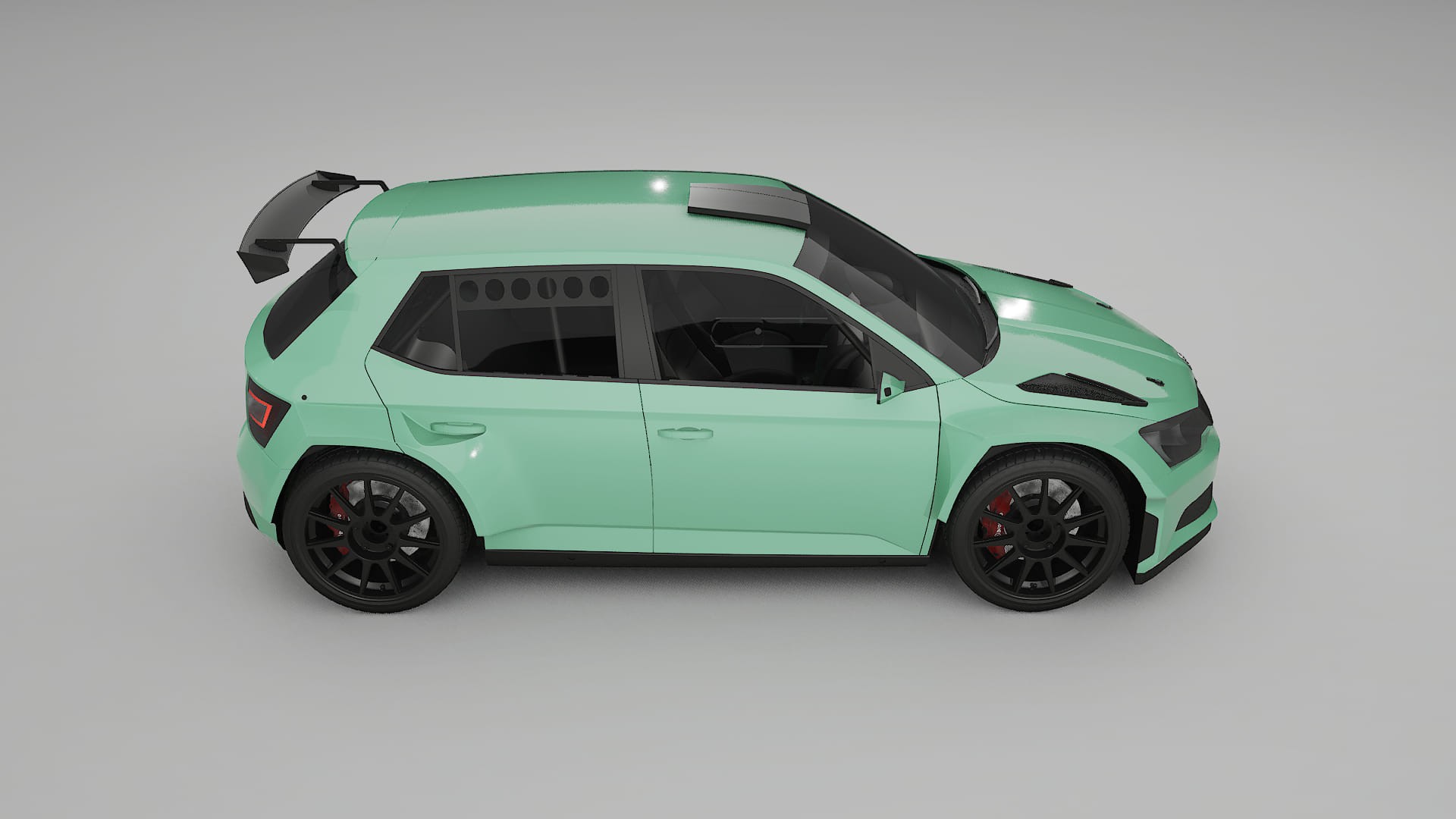 Škoda Fabia R5 6V TPU Paint Protection Film | DUSTY Color Change PPF Full Pre-Cut Kit