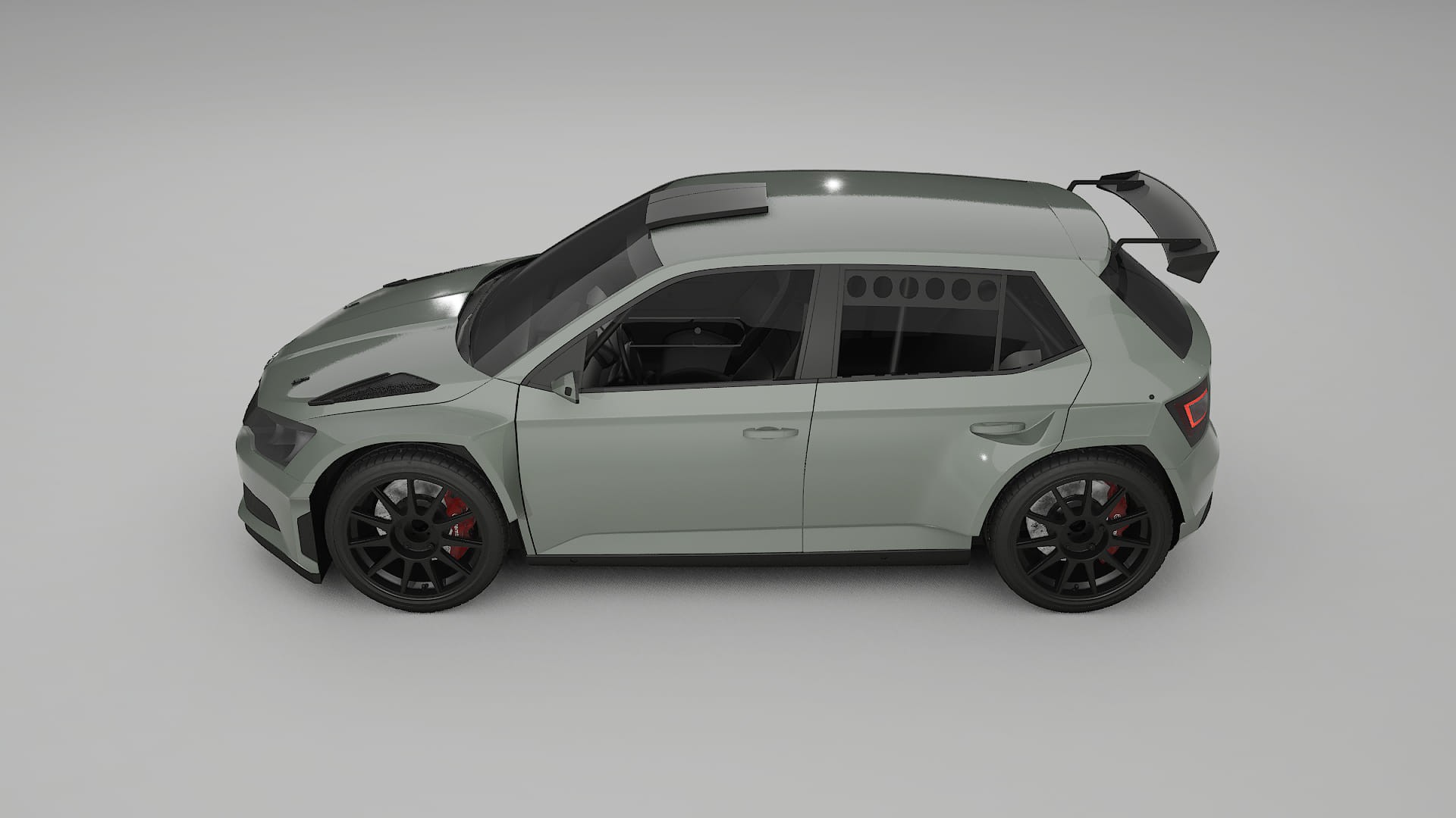 Škoda Fabia R5 6V TPU Paint Protection Film | SLATE Color Change PPF Full Pre-Cut Kit