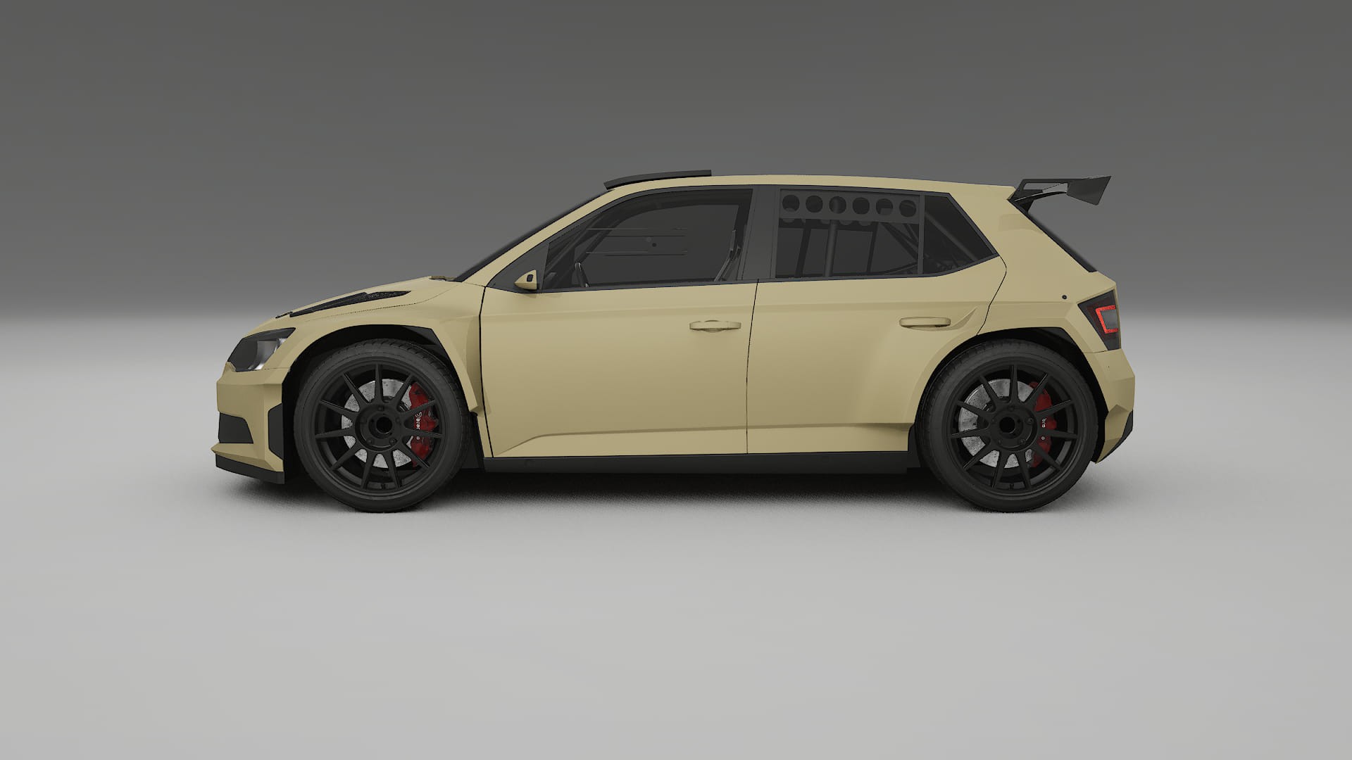 Škoda Fabia R5 6V TPU Paint Protection Film | SAND Color Change PPF Full Pre-Cut Kit
