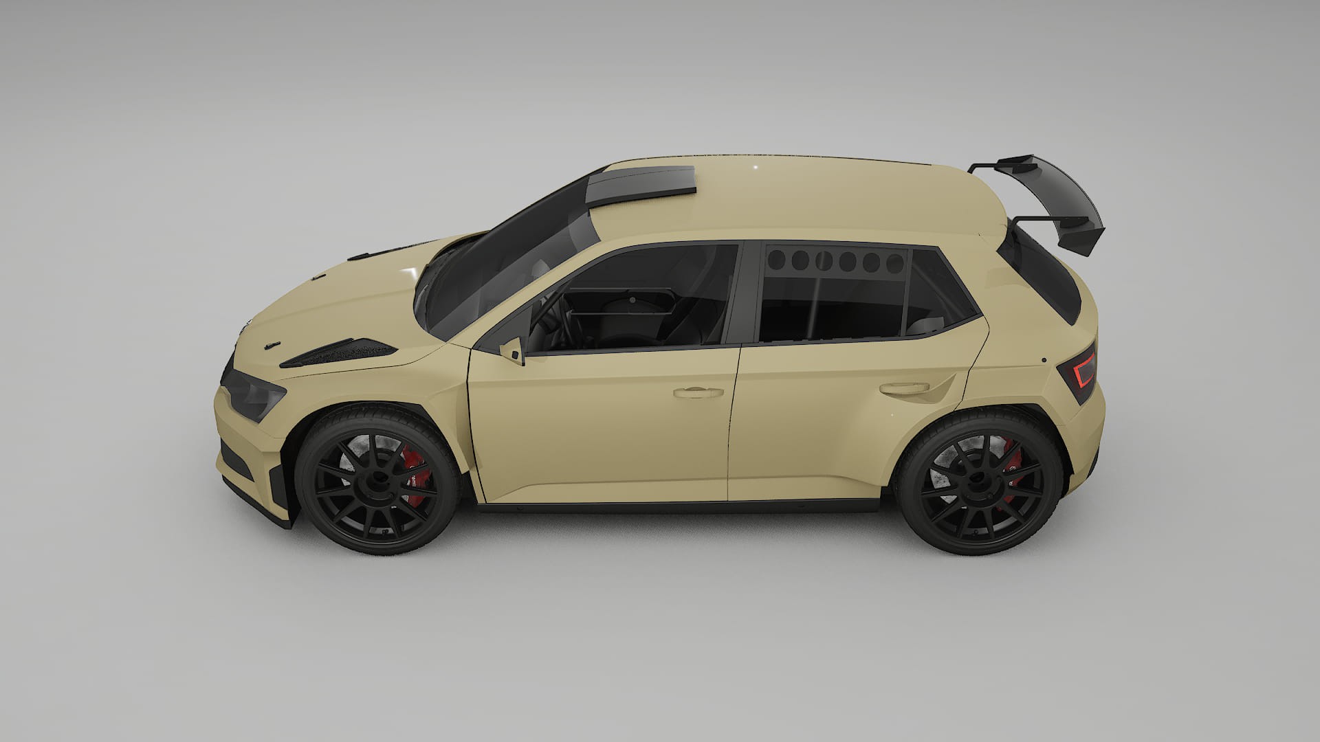 Škoda Fabia R5 6V TPU Paint Protection Film | SAND Color Change PPF Full Pre-Cut Kit