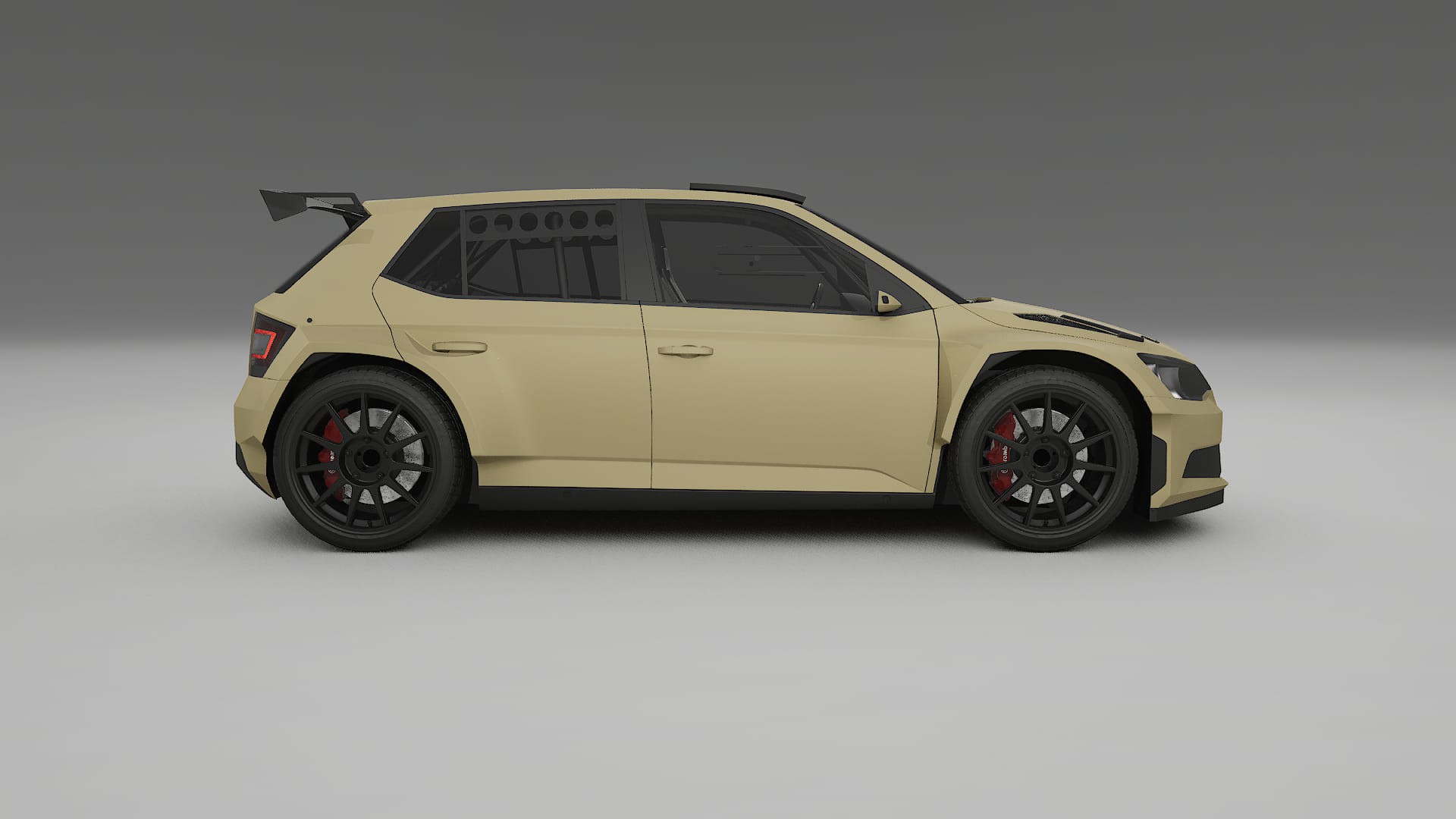 Škoda Fabia R5 6V TPU Paint Protection Film | SAND Color Change PPF Full Pre-Cut Kit