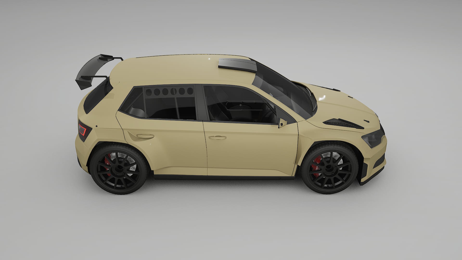 Škoda Fabia R5 6V TPU Paint Protection Film | SAND Color Change PPF Full Pre-Cut Kit