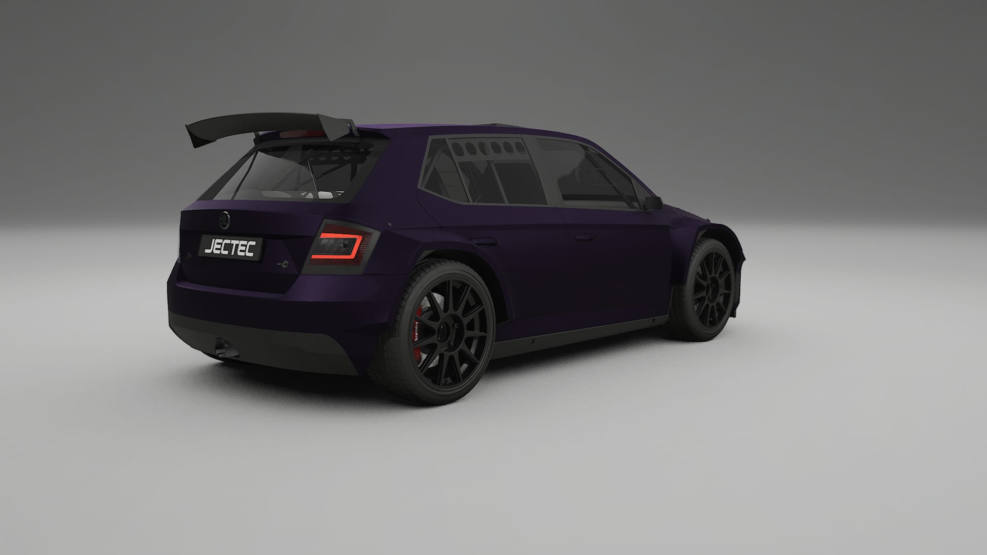 Škoda Fabia R5 6V TPU Paint Protection Film | VIOLET Color Change PPF Full Pre-Cut Kit