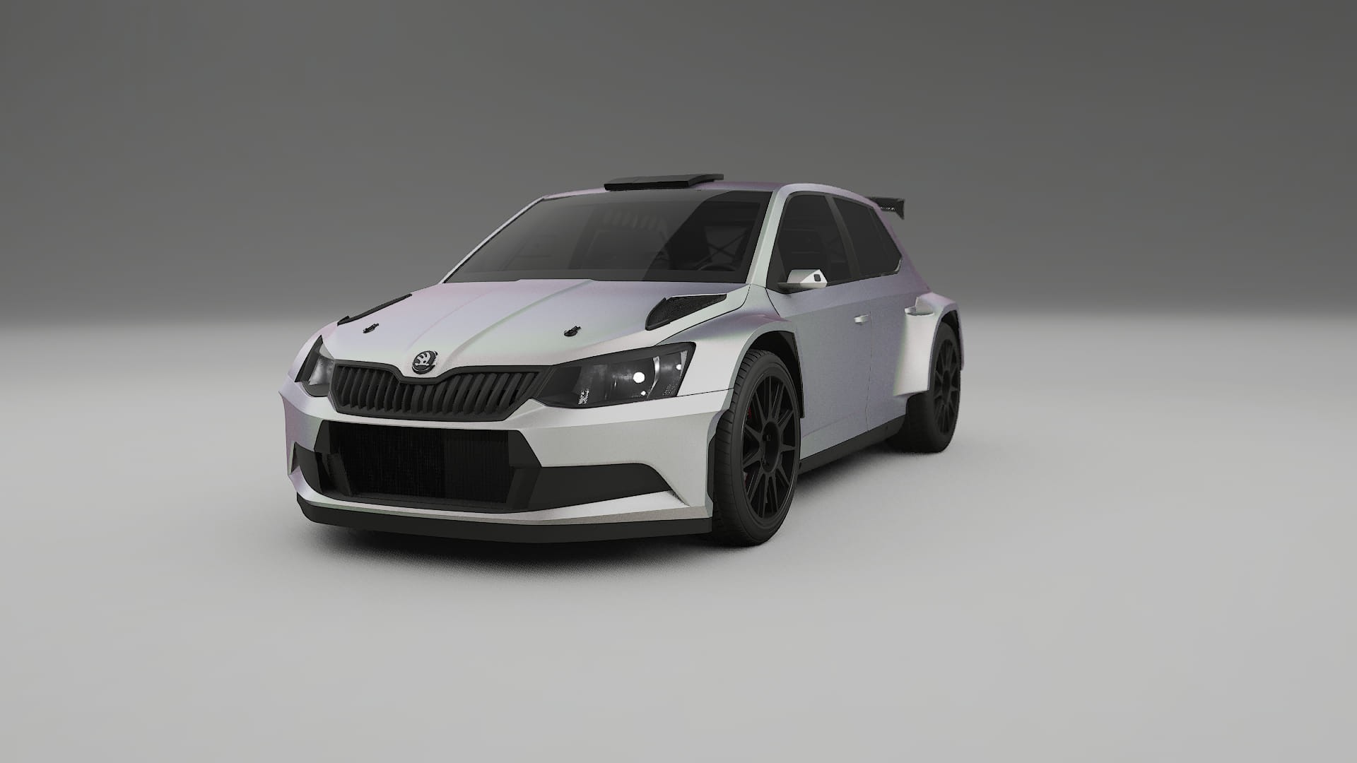 Škoda Fabia R5 6V TPU Paint Protection Film | NEBULA Color Change PPF Full Pre-Cut Kit