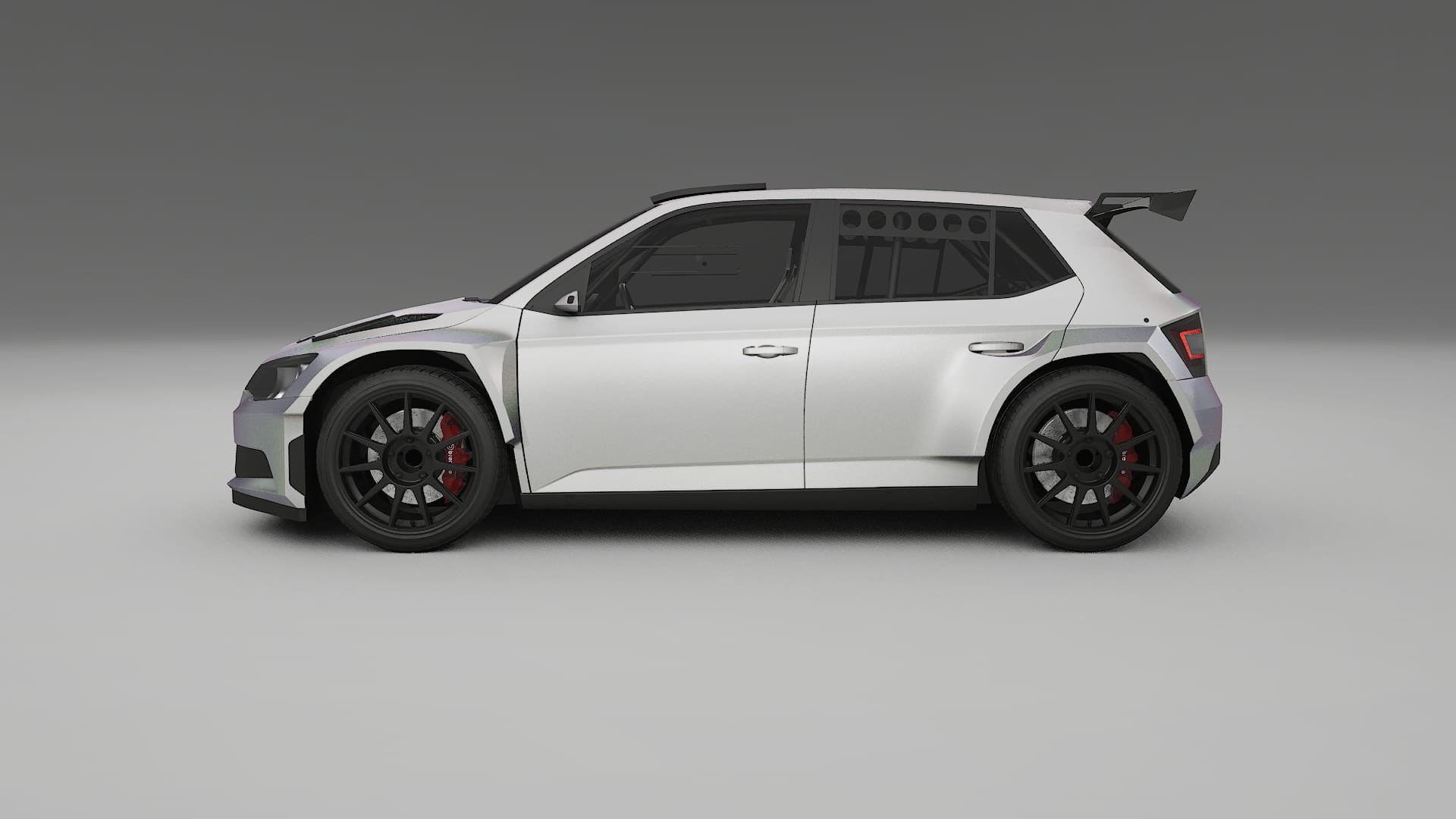 Škoda Fabia R5 6V TPU Paint Protection Film | NEBULA Color Change PPF Full Pre-Cut Kit
