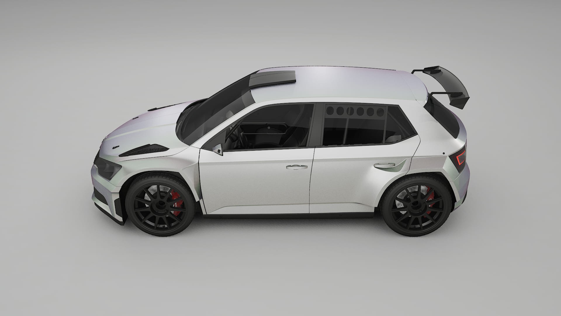 Škoda Fabia R5 6V TPU Paint Protection Film | NEBULA Color Change PPF Full Pre-Cut Kit