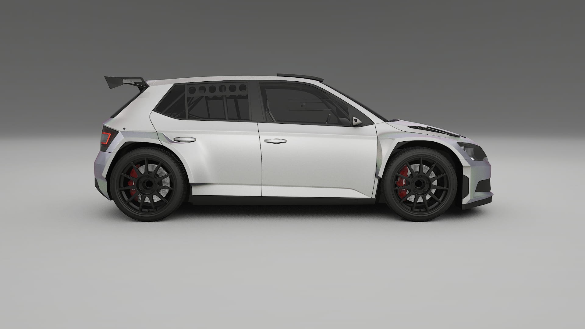 Škoda Fabia R5 6V TPU Paint Protection Film | NEBULA Color Change PPF Full Pre-Cut Kit