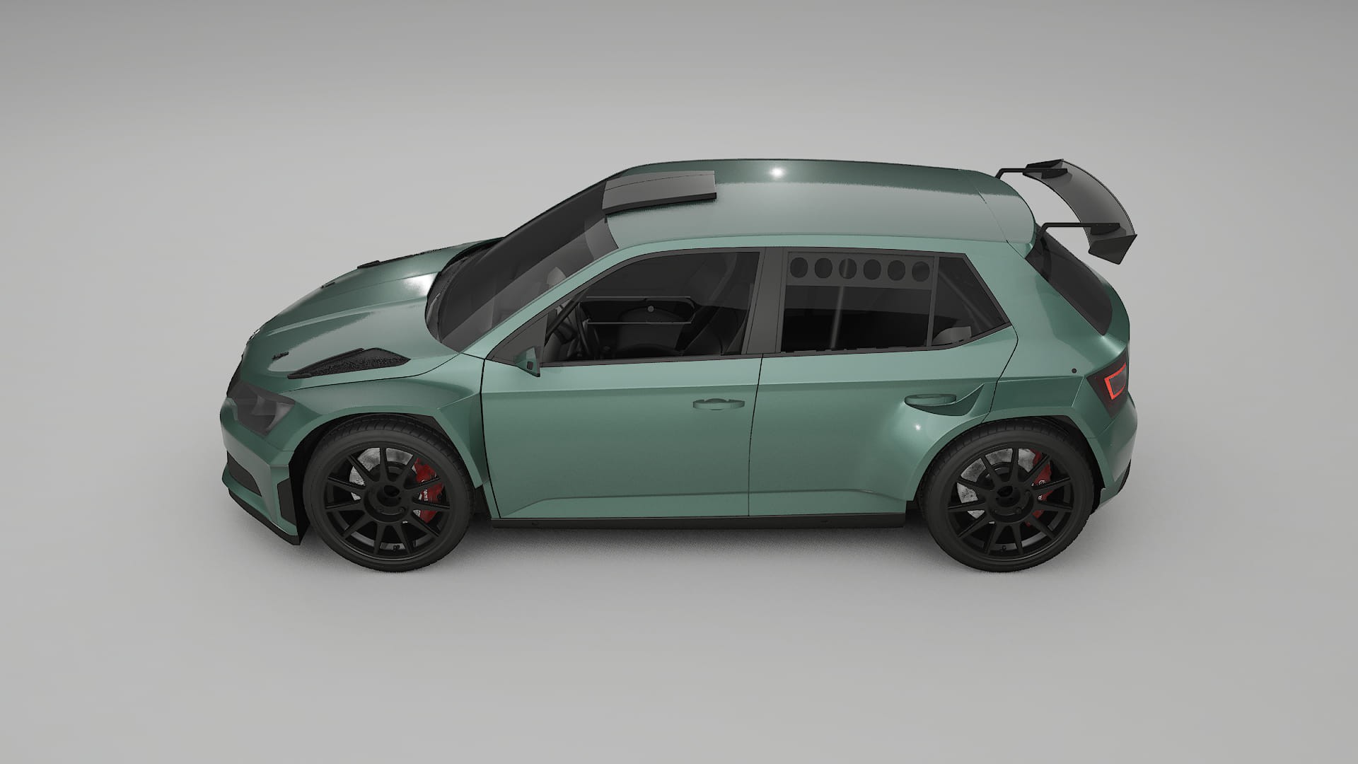 Škoda Fabia R5 6V TPU Paint Protection Film | EVERGREEN Color Change PPF Full Pre-Cut Kit
