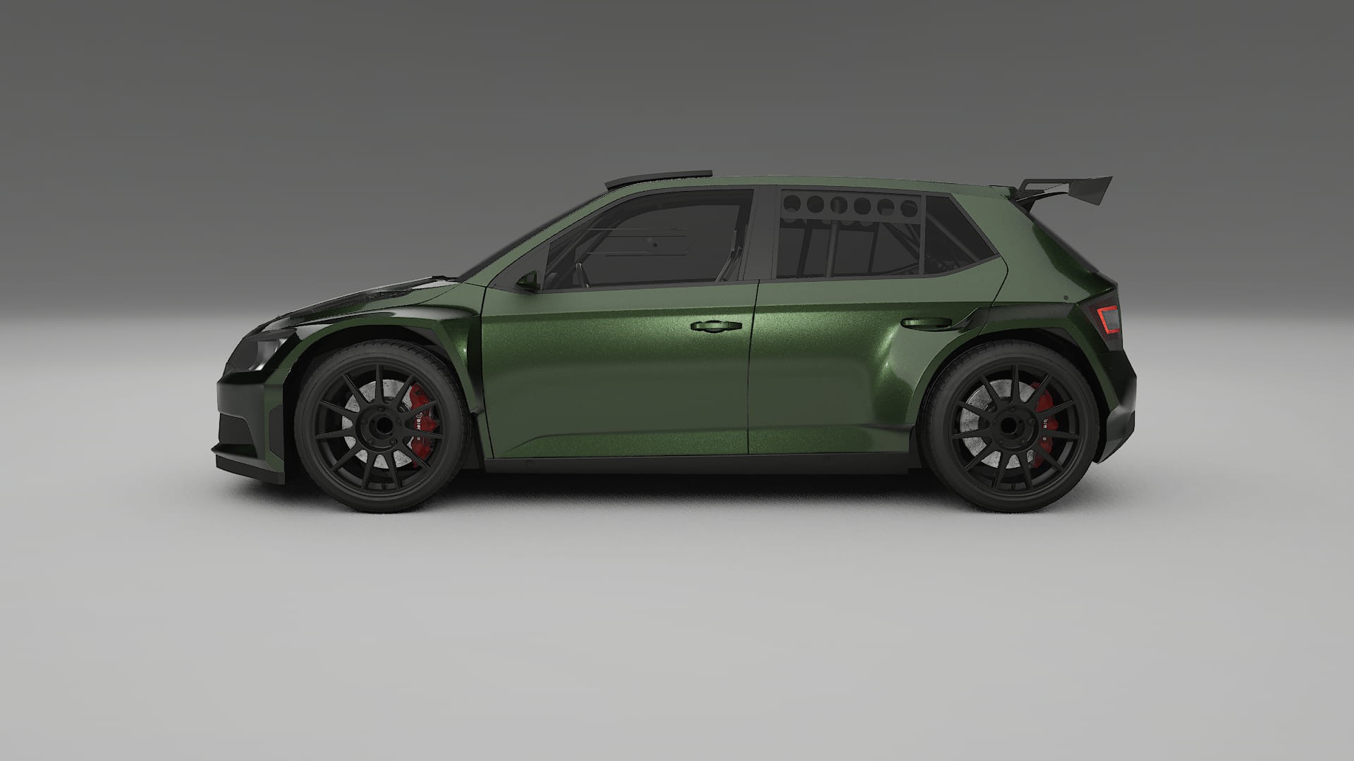 Škoda Fabia R5 6V TPU Paint Protection Film | LAGOON Color Change PPF Full Pre-Cut Kit