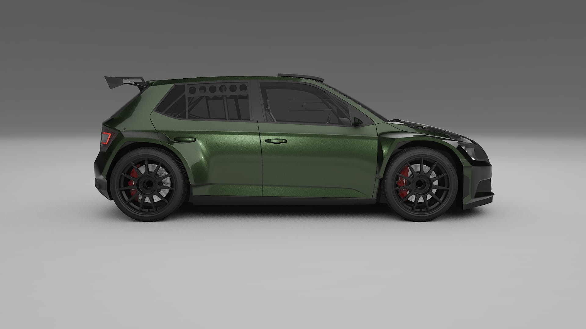 Škoda Fabia R5 6V TPU Paint Protection Film | LAGOON Color Change PPF Full Pre-Cut Kit