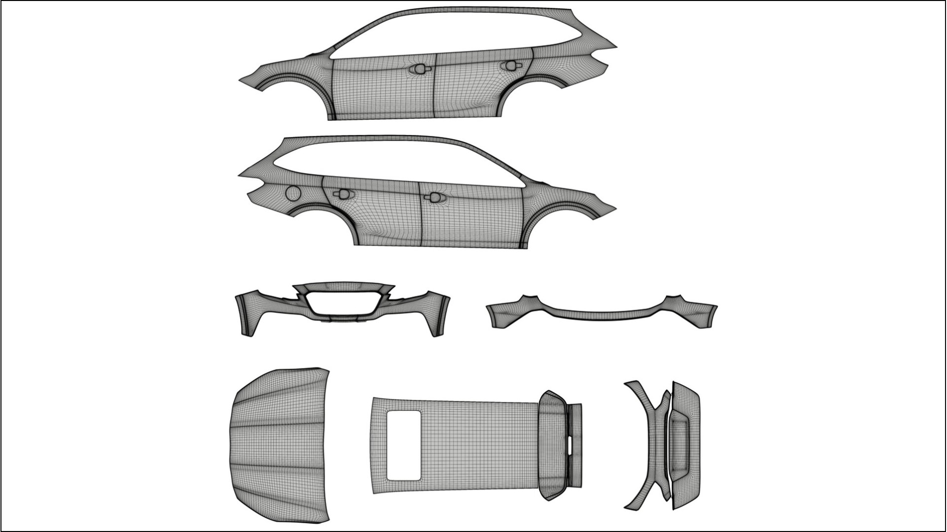 Subaru Outback VI BS prefacelift pre-LCI TPU Paint Protection Film | SLATE Color Change PPF Full Pre-Cut Kit 2