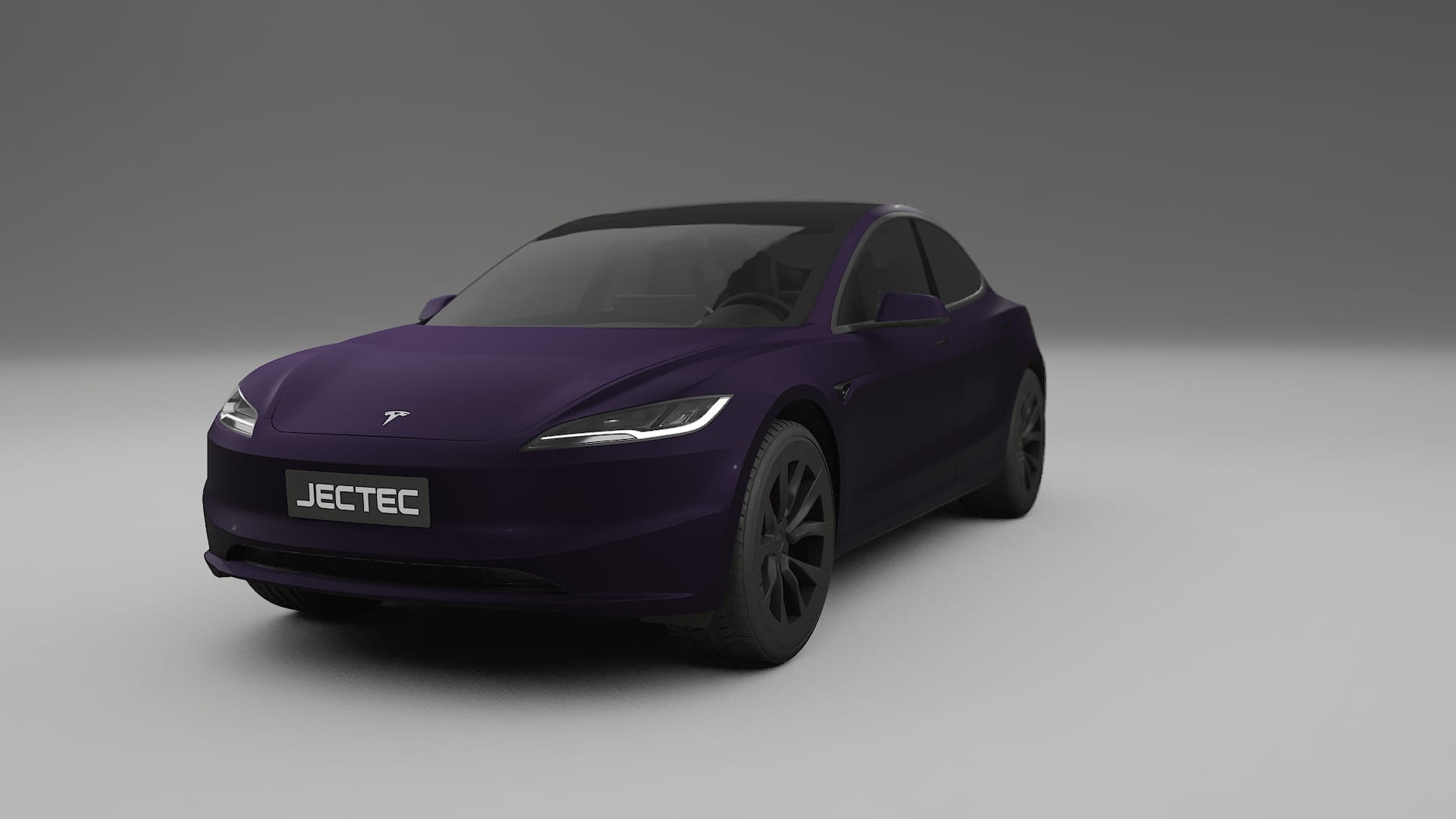 Tesla Model3 Highland TPU Paint Protection Film | VIOLET Color Change PPF Full Pre-Cut Kit