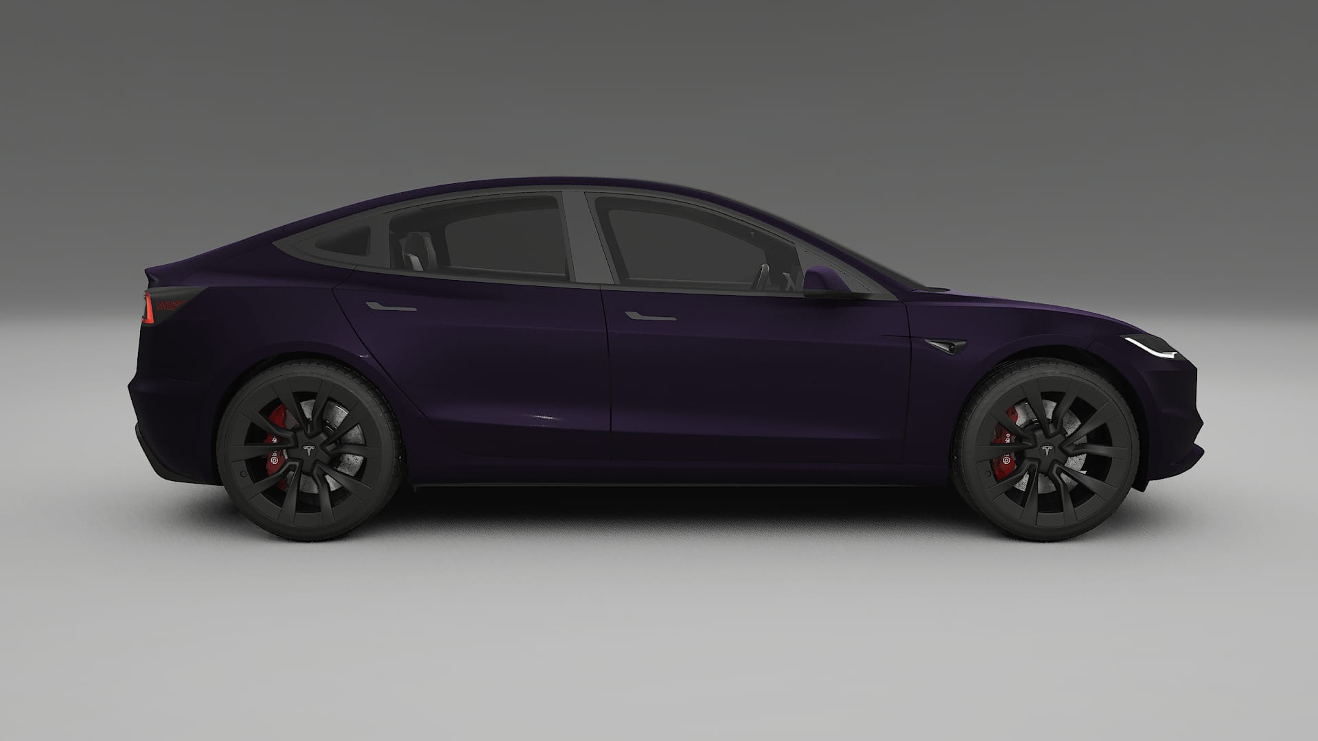 Tesla Model3 Highland TPU Paint Protection Film | VIOLET Color Change PPF Full Pre-Cut Kit