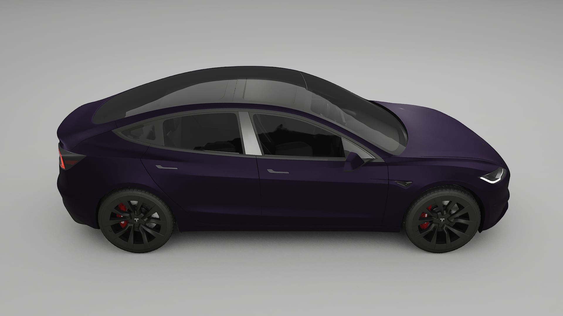 Tesla Model3 Highland TPU Paint Protection Film | VIOLET Color Change PPF Full Pre-Cut Kit