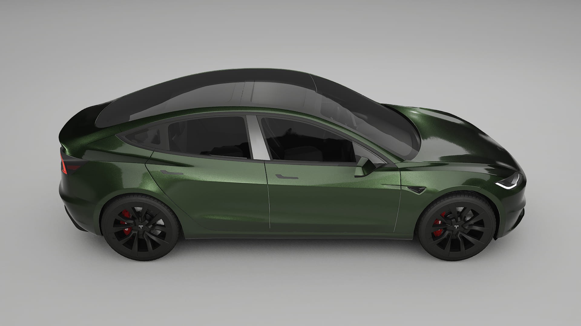 Tesla Model3 Highland TPU Paint Protection Film | LAGOON Color Change PPF Full Pre-Cut Kit