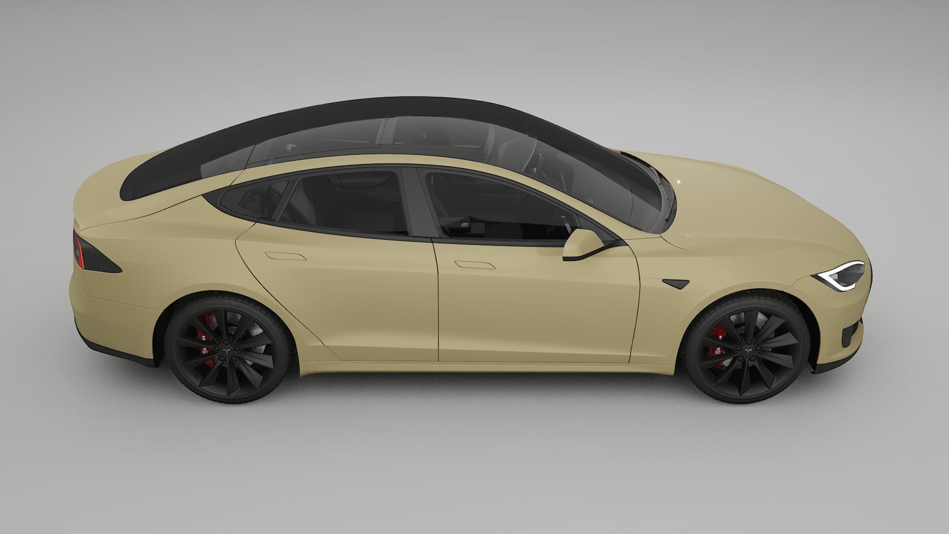 Tesla Model-S TPU Paint Protection Film | SAND Color Change PPF Full Pre-Cut Kit
