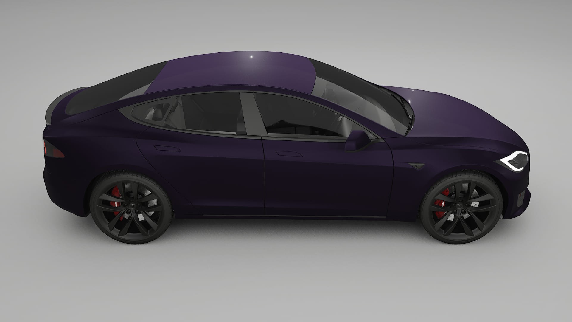 Tesla Model-S Refresh TPU Paint Protection Film | VIOLET Color Change PPF Full Pre-Cut Kit