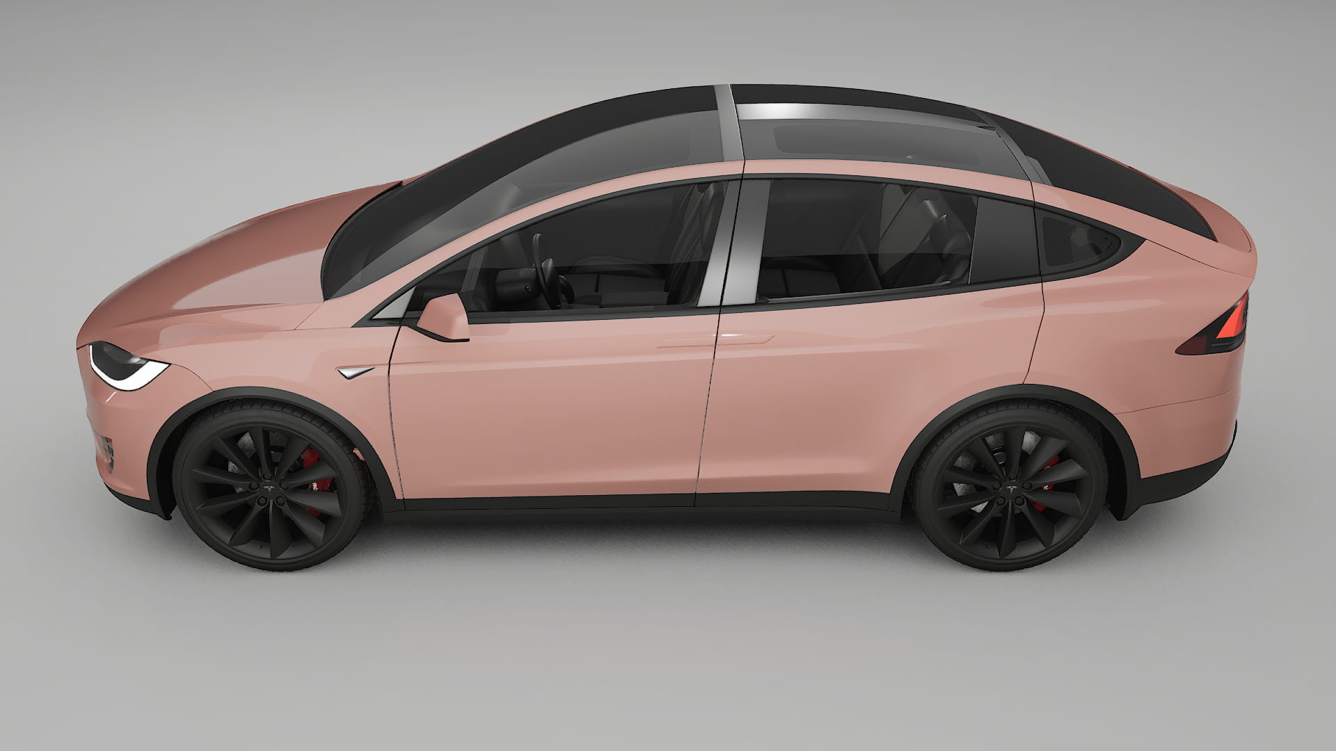 Tesla Model-X TPU Paint Protection Film | BLUSH Color Change PPF Full Pre-Cut Kit