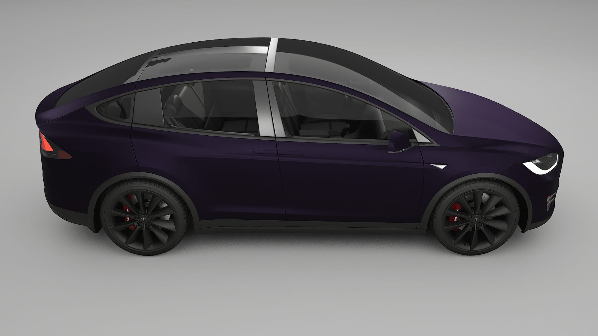 Tesla Model-X TPU Paint Protection Film | VIOLET Color Change PPF Full Pre-Cut Kit