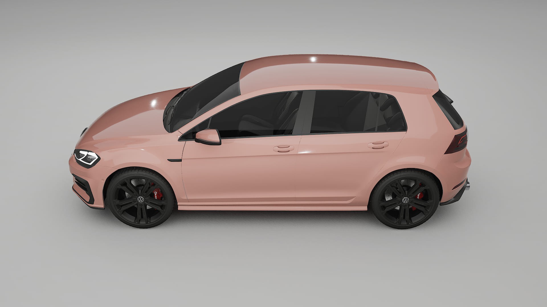 VW Golf Mk7 TPU Paint Protection Film | BLUSH Color Change PPF Full Pre-Cut Kit