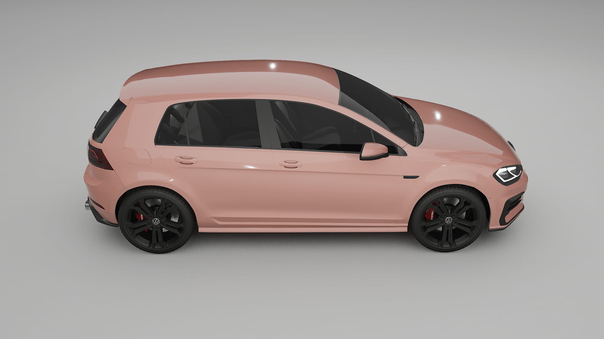 VW Golf Mk7 TPU Paint Protection Film | BLUSH Color Change PPF Full Pre-Cut Kit