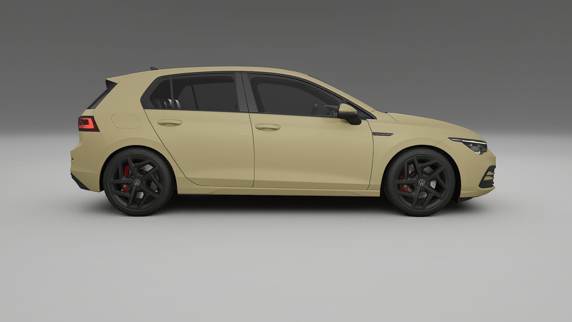 VW Golf Mk8 TPU Paint Protection Film | SAND Color Change PPF Full Pre-Cut Kit