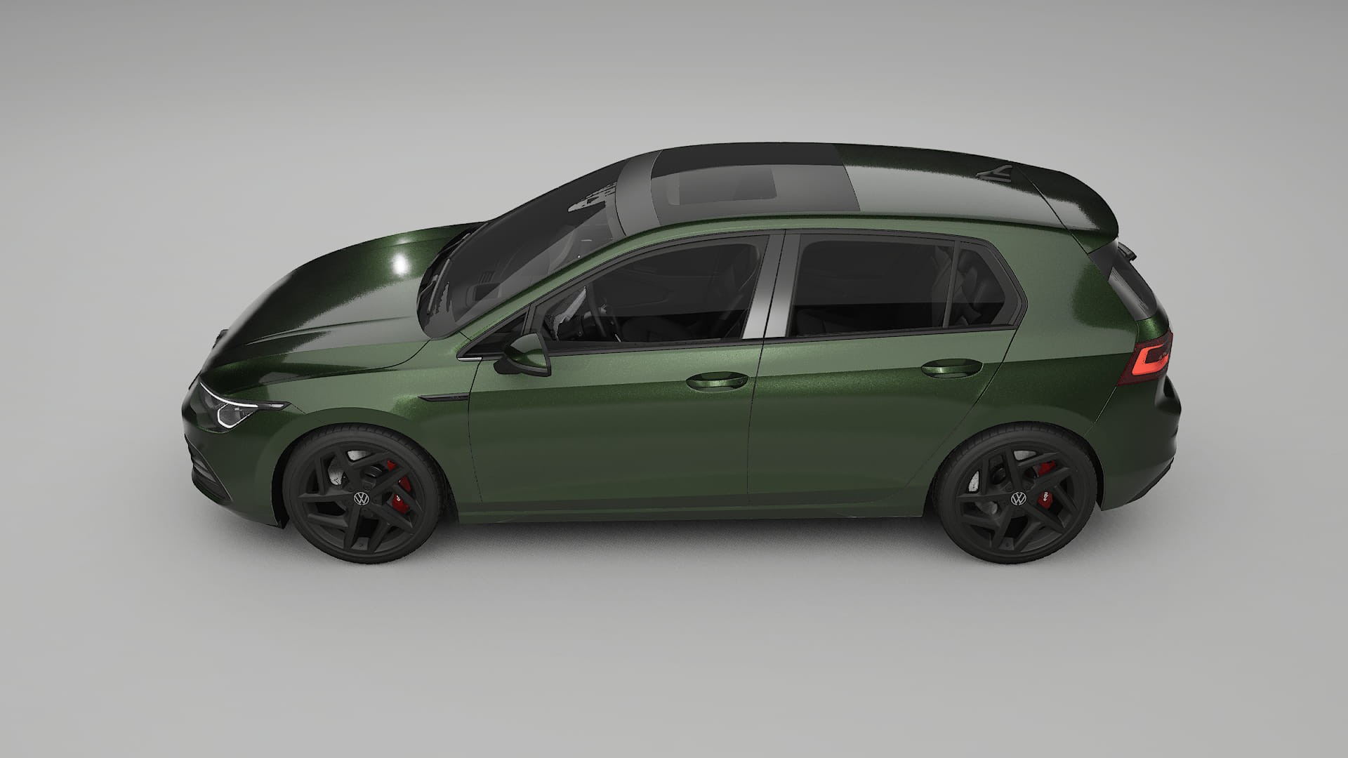 VW Golf Mk8 TPU Paint Protection Film | LAGOON Color Change PPF Full Pre-Cut Kit