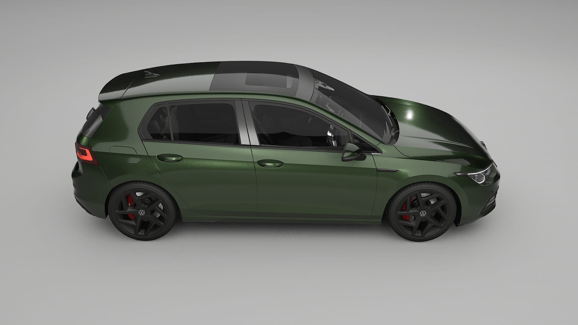 VW Golf Mk8 TPU Paint Protection Film | LAGOON Color Change PPF Full Pre-Cut Kit