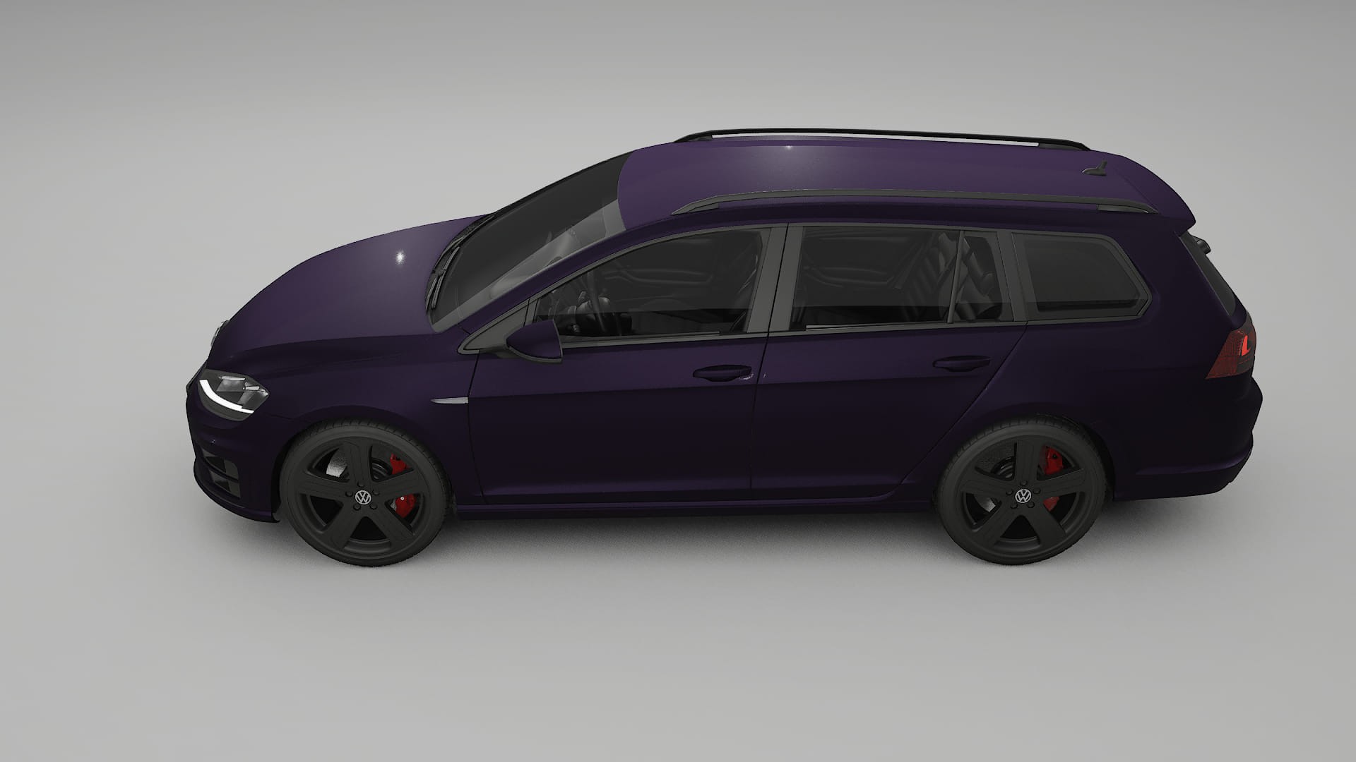 VW Golf Variant Mk7 TPU Paint Protection Film | VIOLET Color Change PPF Full Pre-Cut Kit
