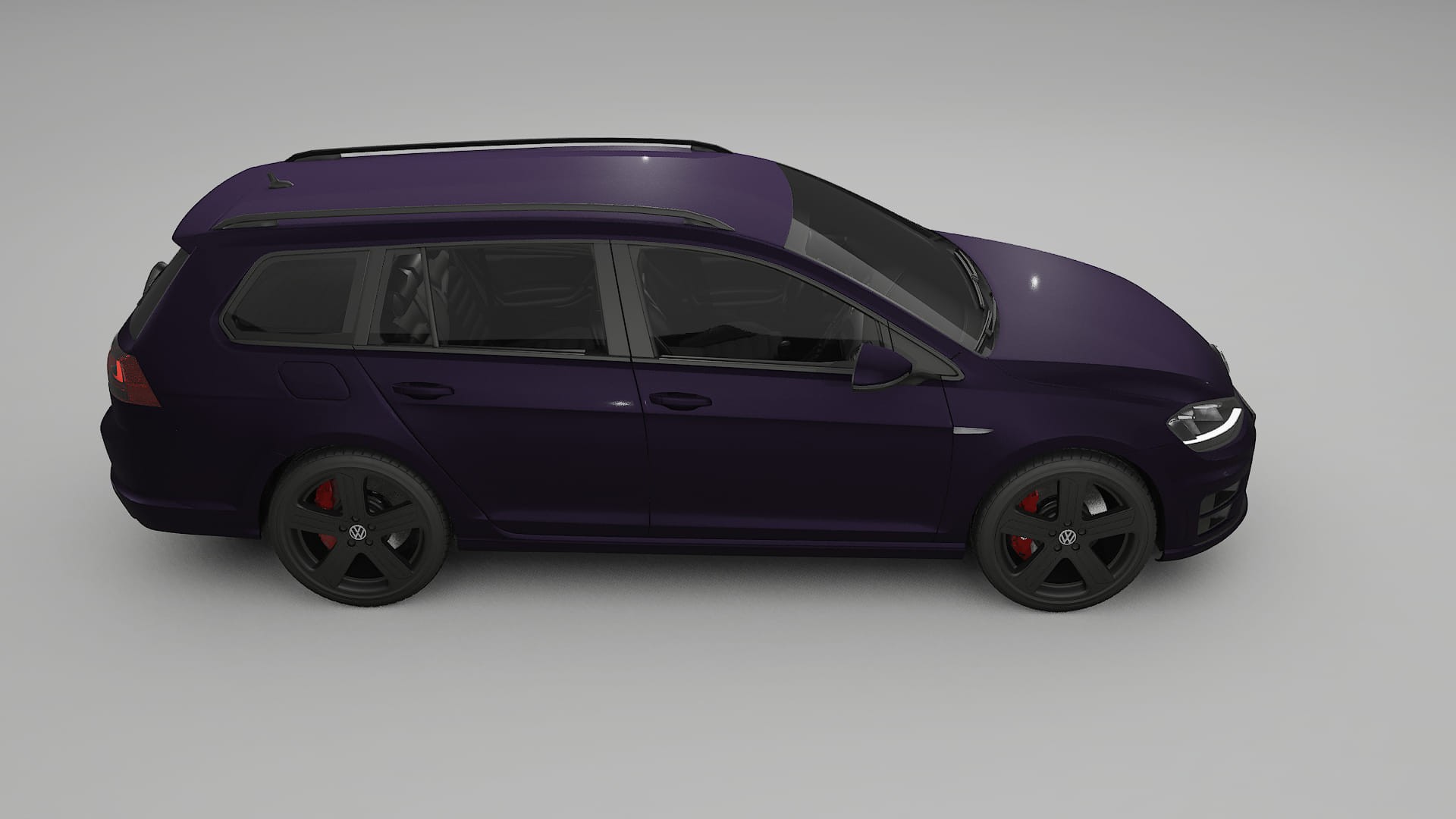 VW Golf Variant Mk7 TPU Paint Protection Film | VIOLET Color Change PPF Full Pre-Cut Kit