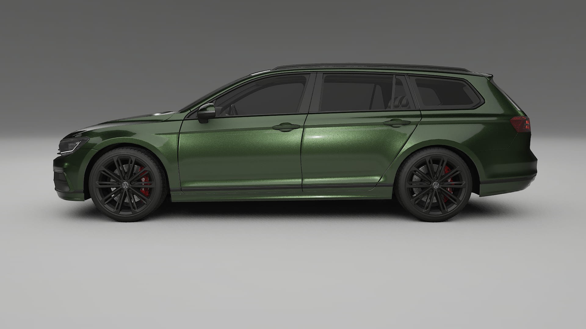 VW Passat Variant-R B8 TPU Paint Protection Film | LAGOON Color Change PPF Full Pre-Cut Kit