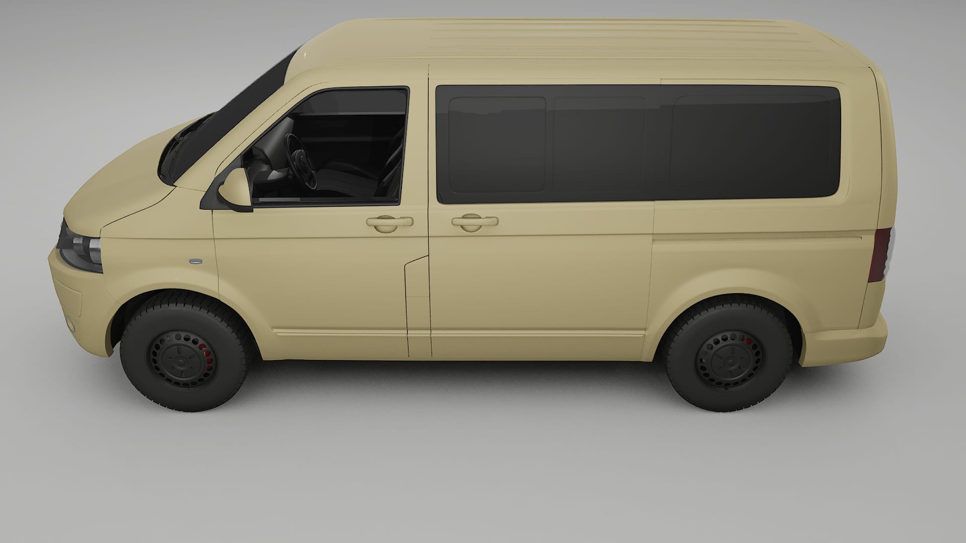 VW Transporter T5 Caravelle TPU Paint Protection Film | SAND Color Change PPF Full Pre-Cut Kit