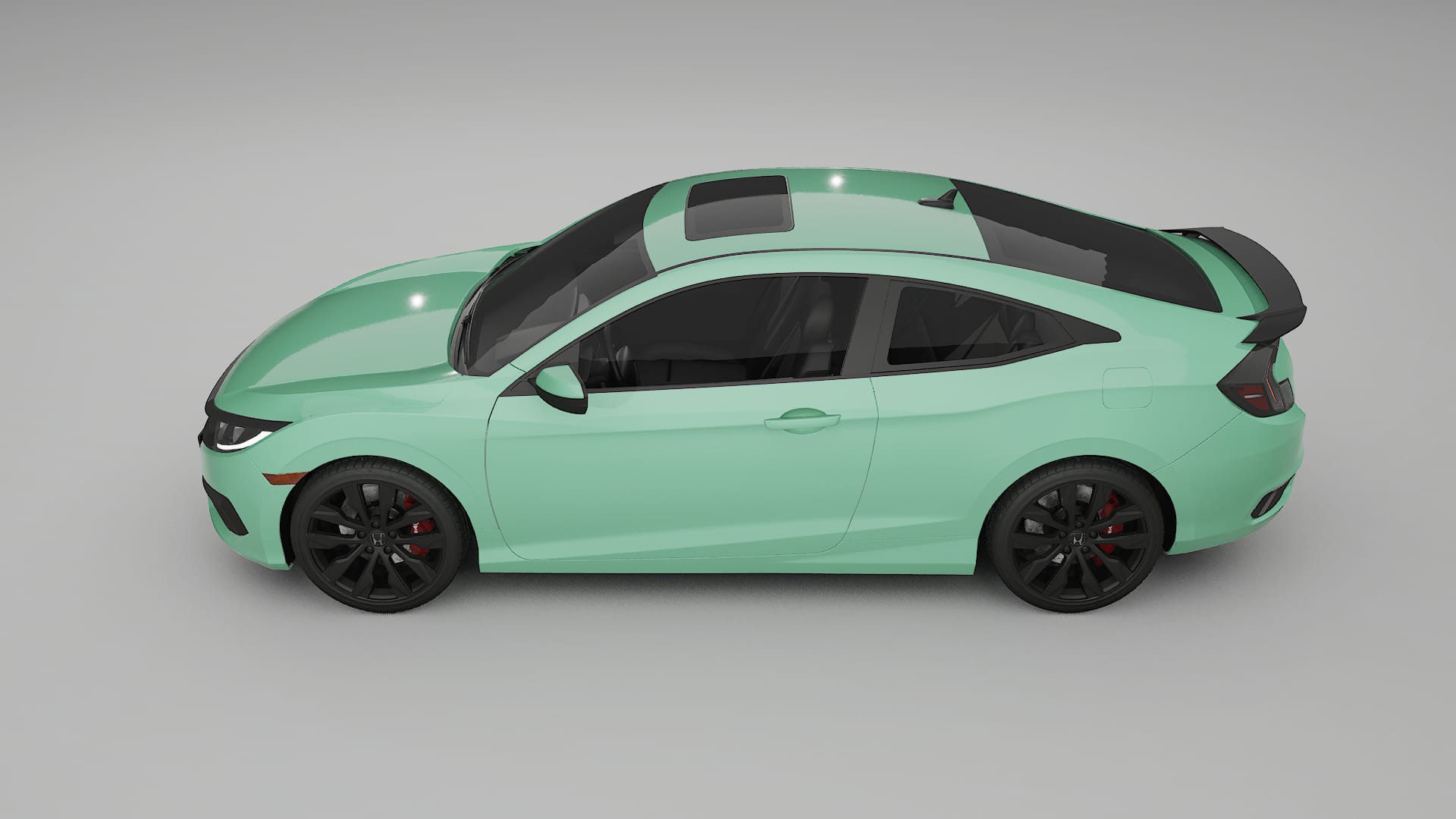 Honda Civic coupe prefacelift pre-LCI TPU Paint Protection Film | DUSTY Color Change PPF Full Pre-Cut Kit