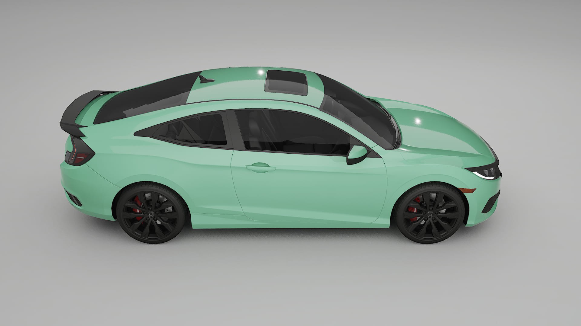 Honda Civic coupe prefacelift pre-LCI TPU Paint Protection Film | DUSTY Color Change PPF Full Pre-Cut Kit
