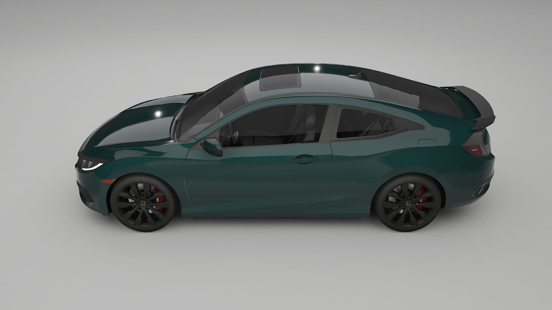 Honda Civic coupe prefacelift pre-LCI TPU Paint Protection Film | INFERNO Color Change PPF Full Pre-Cut Kit