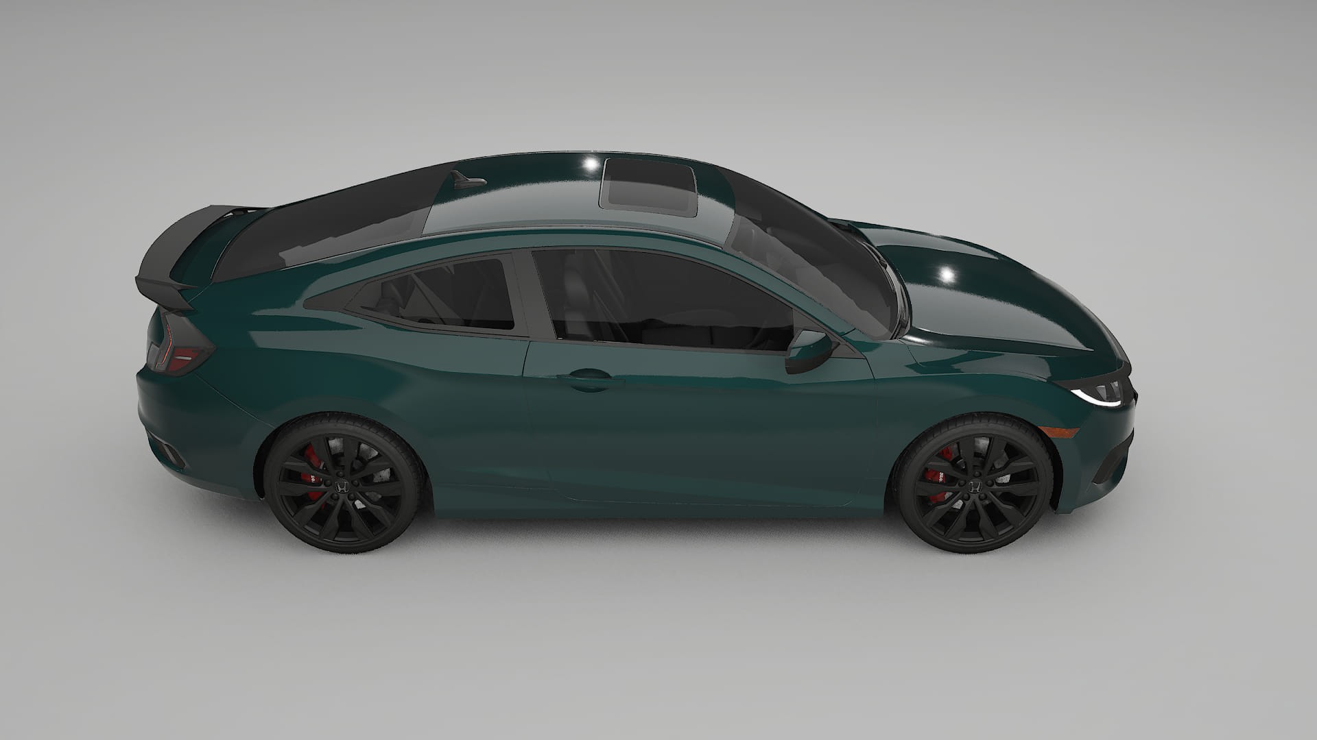 Honda Civic coupe prefacelift pre-LCI TPU Paint Protection Film | INFERNO Color Change PPF Full Pre-Cut Kit