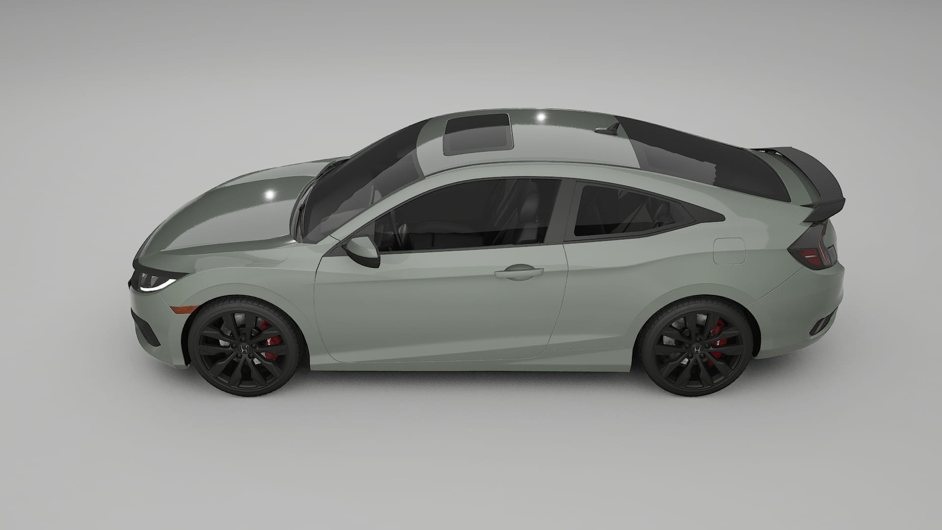 Honda Civic coupe prefacelift pre-LCI TPU Paint Protection Film | SLATE Color Change PPF Full Pre-Cut Kit