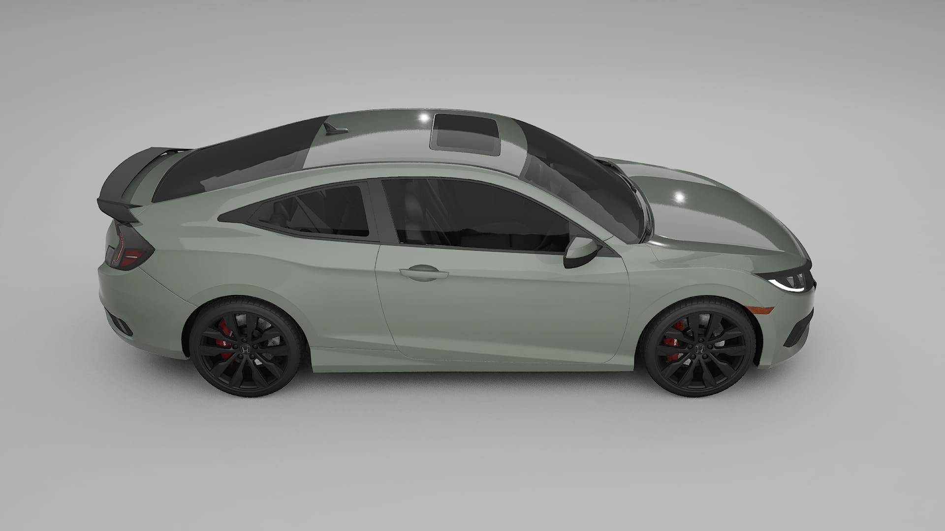 Honda Civic coupe prefacelift pre-LCI TPU Paint Protection Film | SLATE Color Change PPF Full Pre-Cut Kit