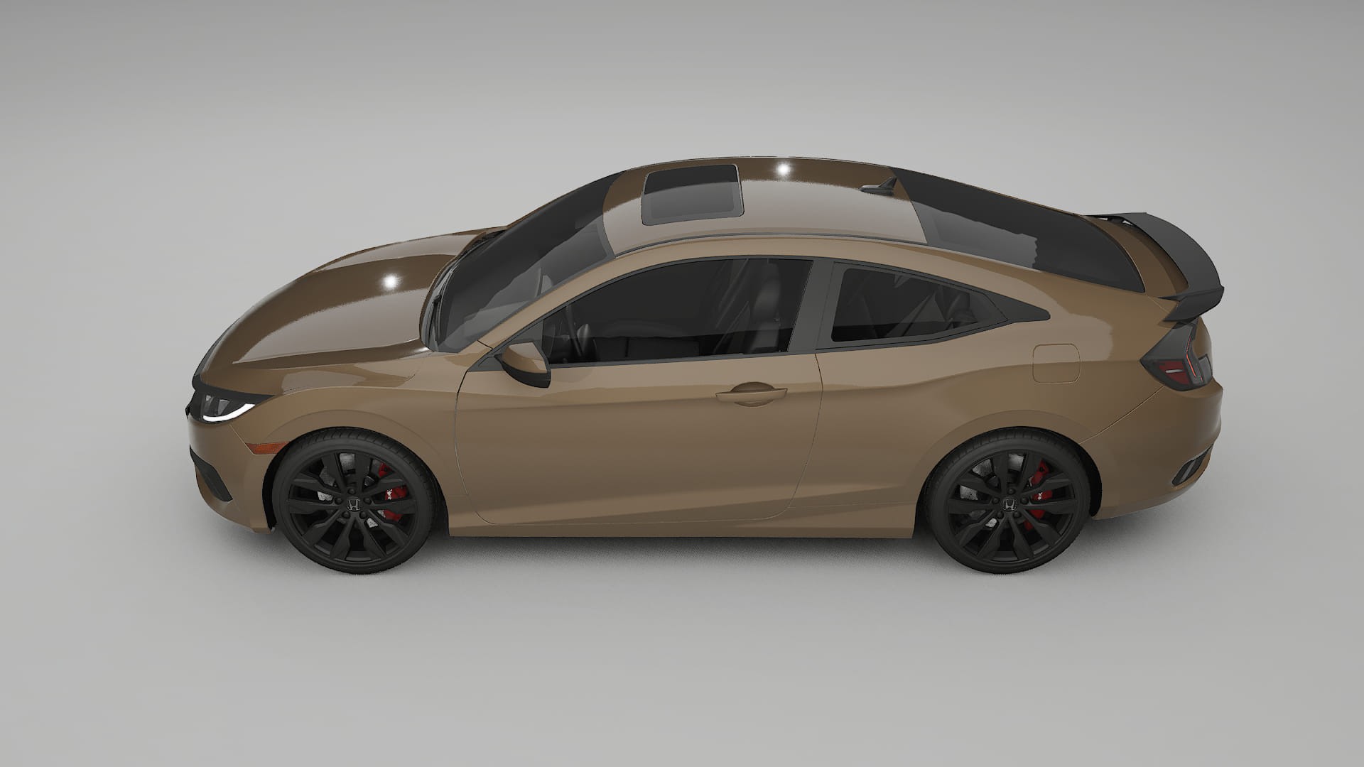 Honda Civic coupe prefacelift pre-LCI TPU Paint Protection Film | SAHARA Color Change PPF Full Pre-Cut Kit