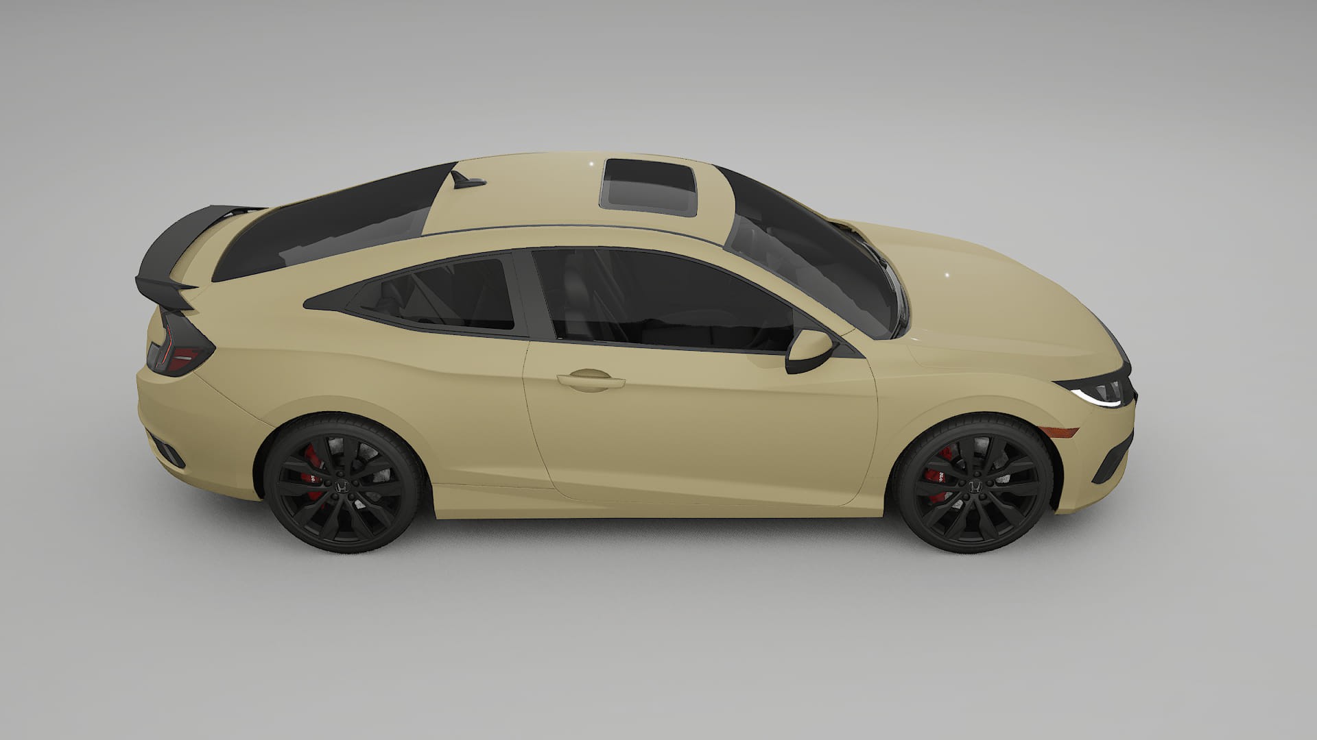 Honda Civic coupe prefacelift pre-LCI TPU Paint Protection Film | SAND Color Change PPF Full Pre-Cut Kit