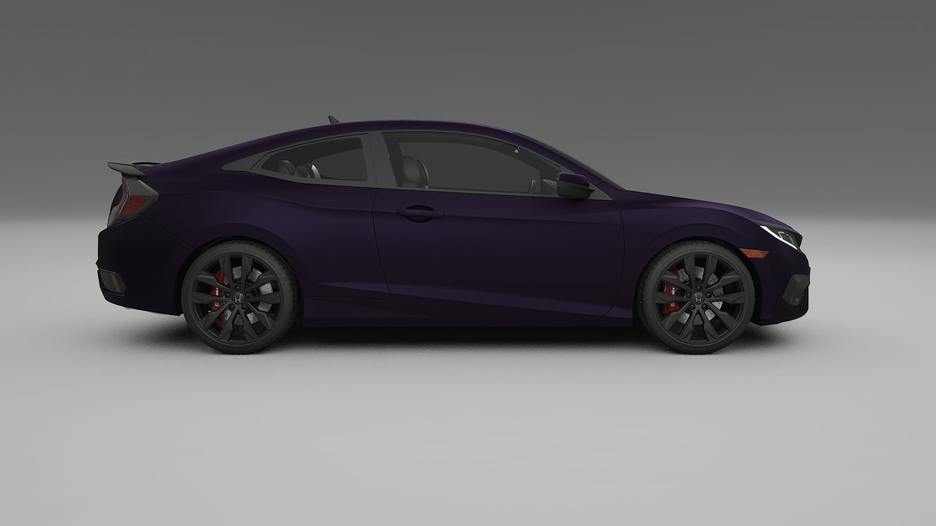 Honda Civic coupe prefacelift pre-LCI TPU Paint Protection Film | VIOLET Color Change PPF Full Pre-Cut Kit