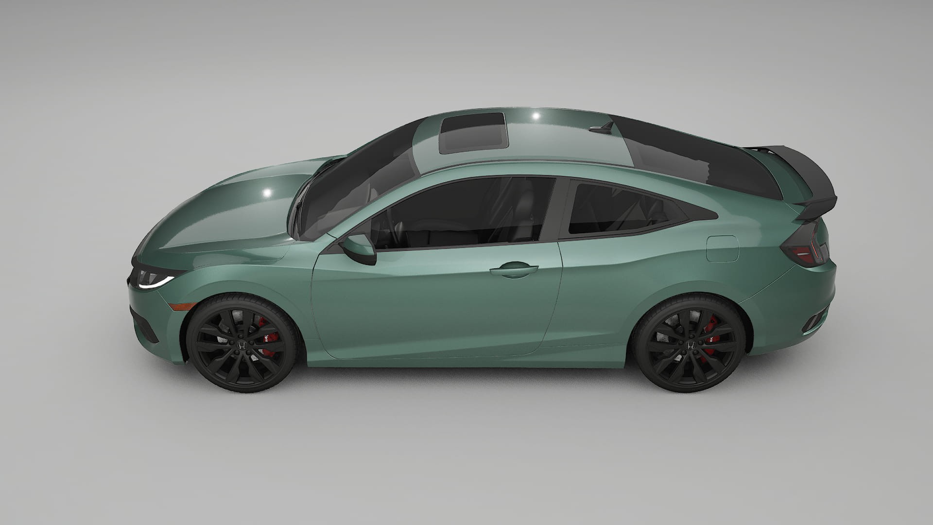 Honda Civic coupe prefacelift pre-LCI TPU Paint Protection Film | EVERGREEN Color Change PPF Full Pre-Cut Kit