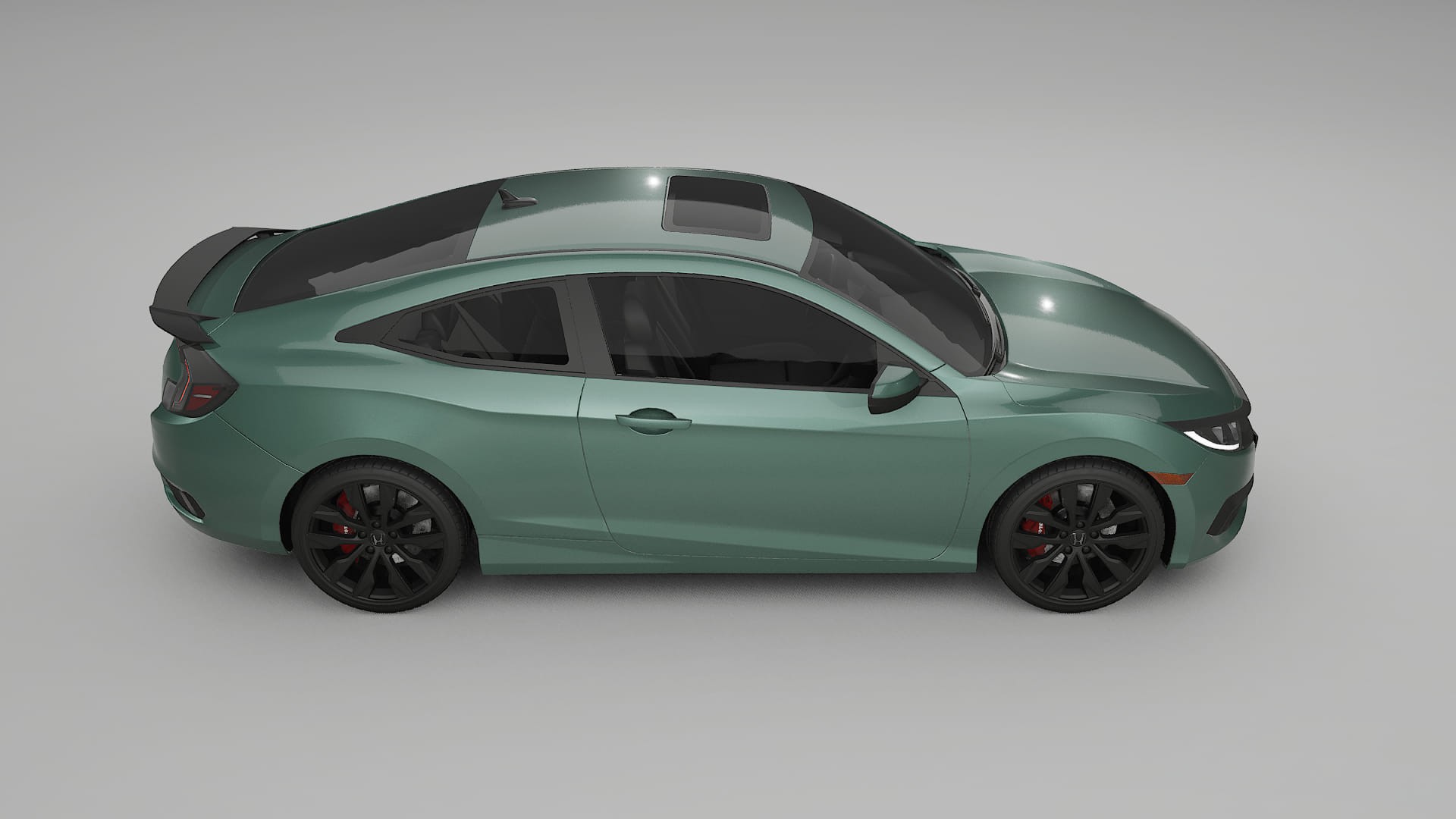 Honda Civic coupe prefacelift pre-LCI TPU Paint Protection Film | EVERGREEN Color Change PPF Full Pre-Cut Kit