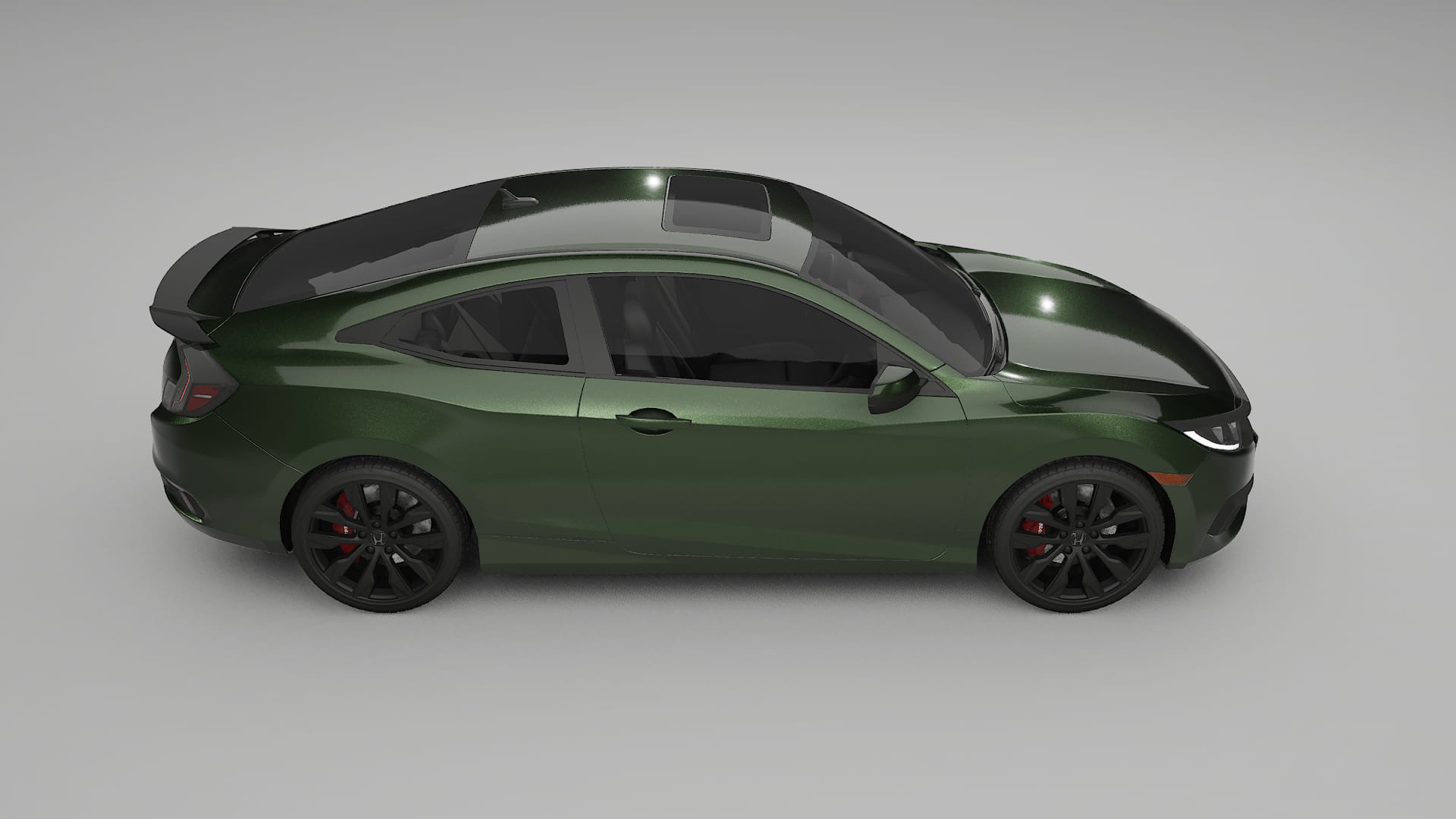 Honda Civic coupe prefacelift pre-LCI TPU Paint Protection Film | LAGOON Color Change PPF Full Pre-Cut Kit