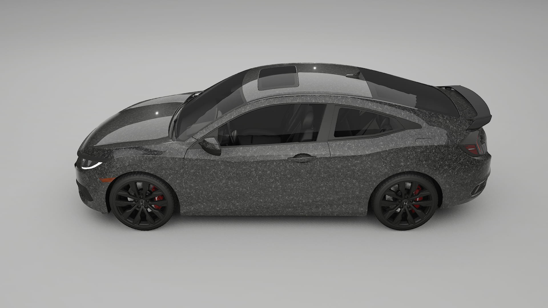 Honda Civic coupe prefacelift pre-LCI TPU Paint Protection Film | FORGED S Color Change PPF Full Pre-Cut Kit