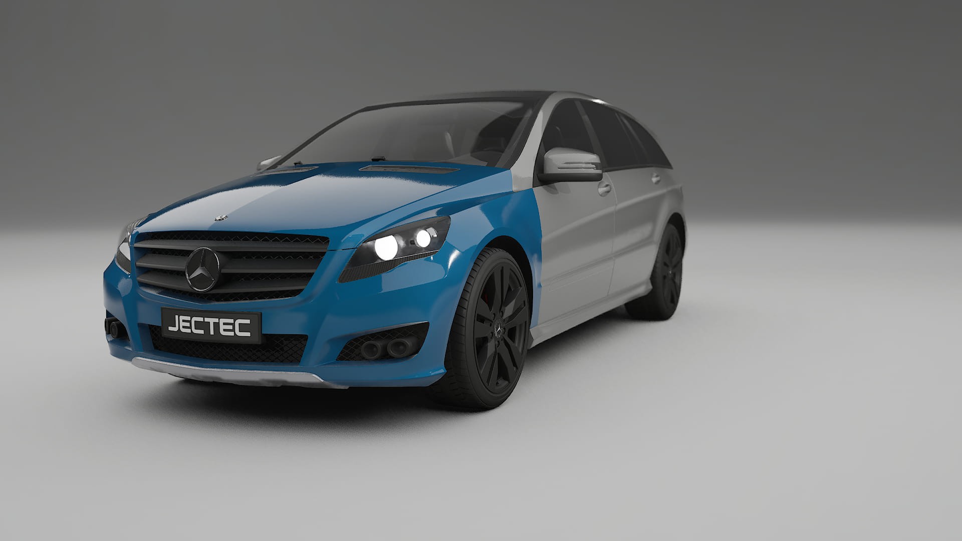 Mercedes R-class W251 facelift LCI Paint Protection Film | CrystalGuard TPU PPF Front Kit