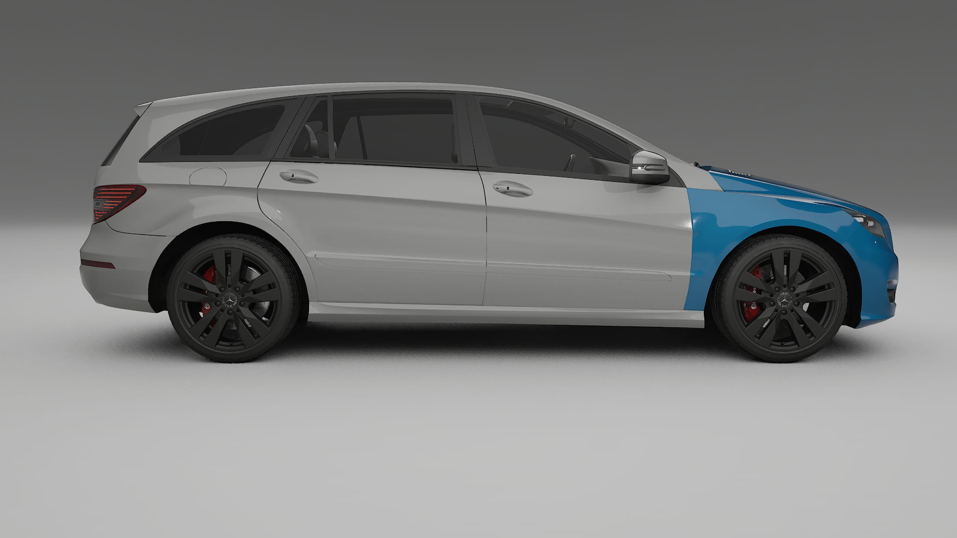 Mercedes R-class W251 facelift LCI Paint Protection Film | CrystalGuard TPU PPF Front Kit 2