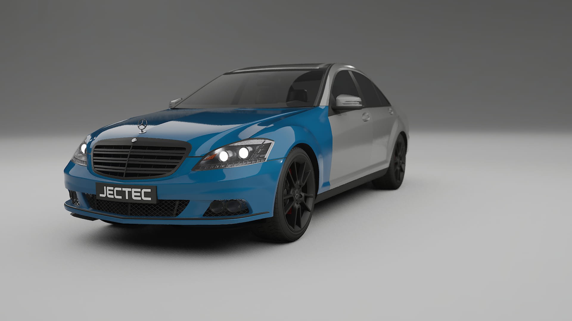 Mercedes S-class W221 facelift LCI Paint Protection Film | CrystalGuard TPU PPF Front Kit